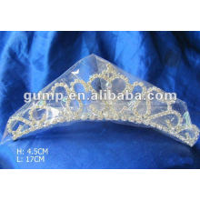 Rhinestone boda tiara peine (GWST12-025)